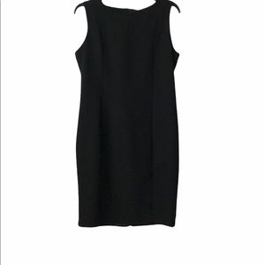 SK & Company women black round neckline sleeveless dress or use with blouse
